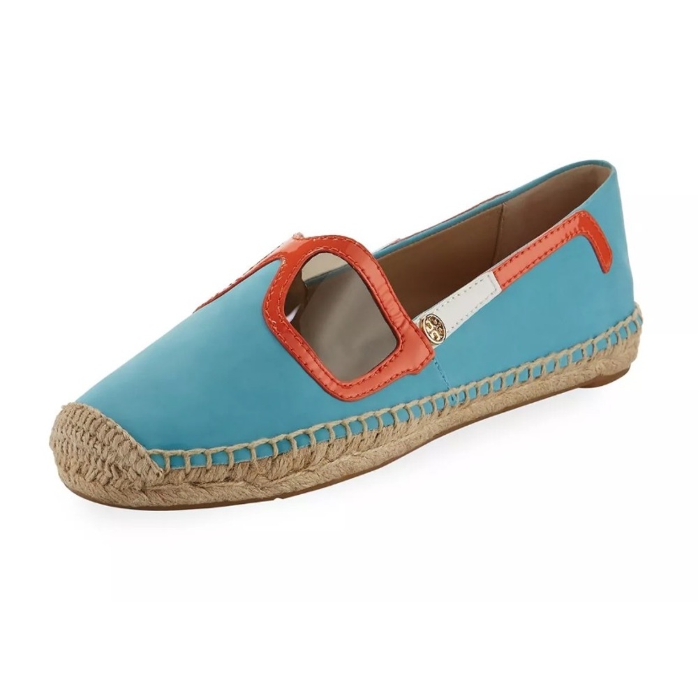 Tory Burch Sunglasses Leather Espadrille Size 8.5